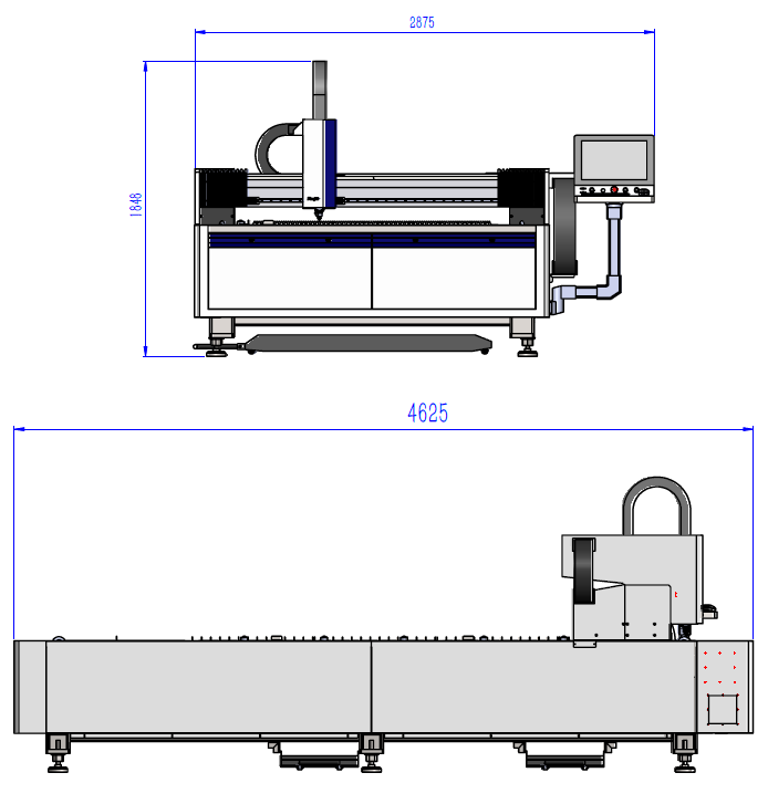 MetalTec 1530H ( RAYCUS/IPG-1000W ) Лазерный станок по металлу 19 ⋆ Metaltec-stanki