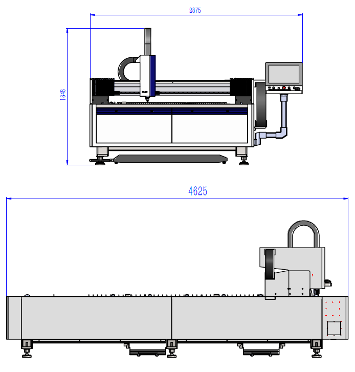 Оптоволоконный лазерный станок для резки металла MetalTec 1530H — изображение 7